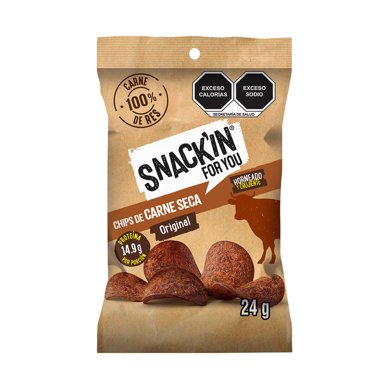 Chips de Res Natural SNACK'IN FOR YOU 24 g