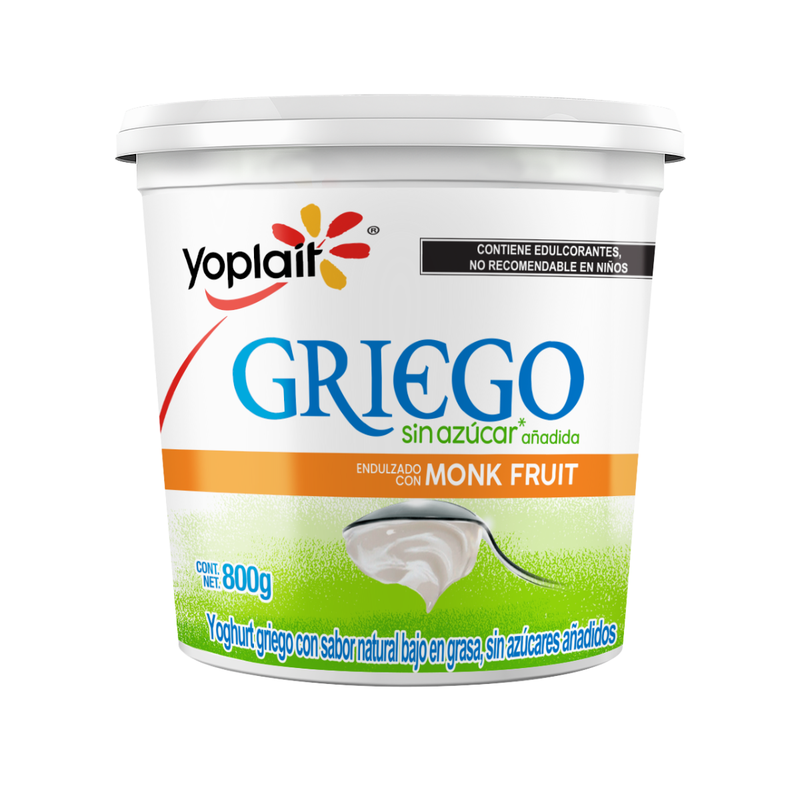 Yoghurt Griego Sin Azúcar Monk Fruit Yoplait 800 g