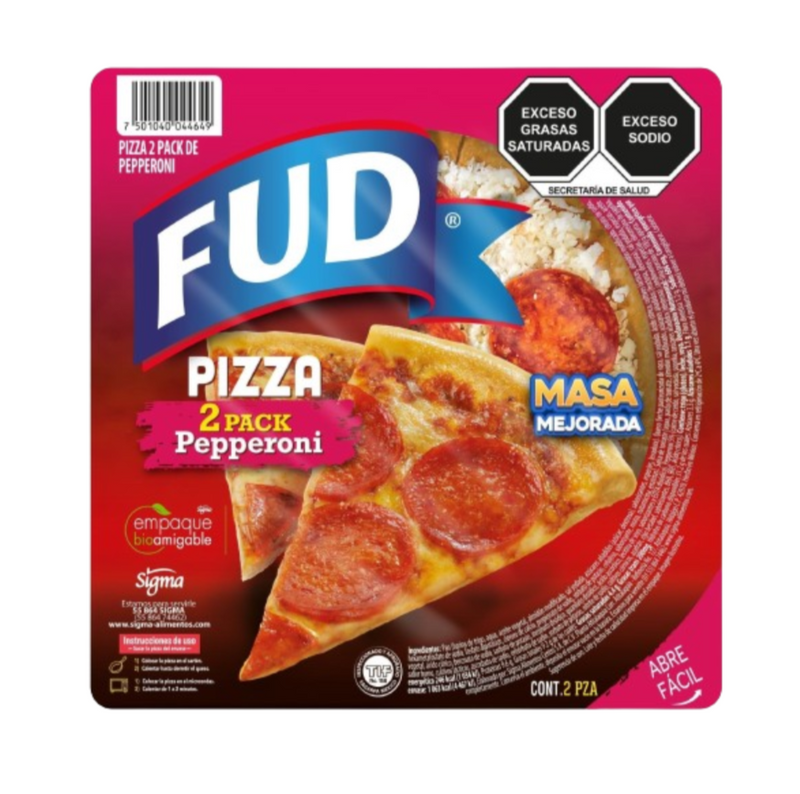 Pizza Pepperoni 2Pack FUD 432 g