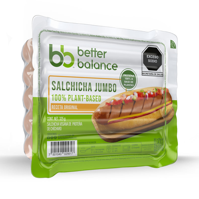 2x1 Salchicha Jumbo 100% Plant-Based Better Balance 325 g
