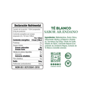 Té Blanco en Polvo Sabor Arándano bajo en Calorías Nature's Factory 20 g