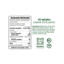 Té Negro en Polvo Sabor Durazno bajo en Calorías Nature's Factory 20 g