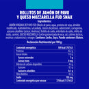 Rollito Jamón De Pavo y Queso 5 Pack FUD SNAX 200 g