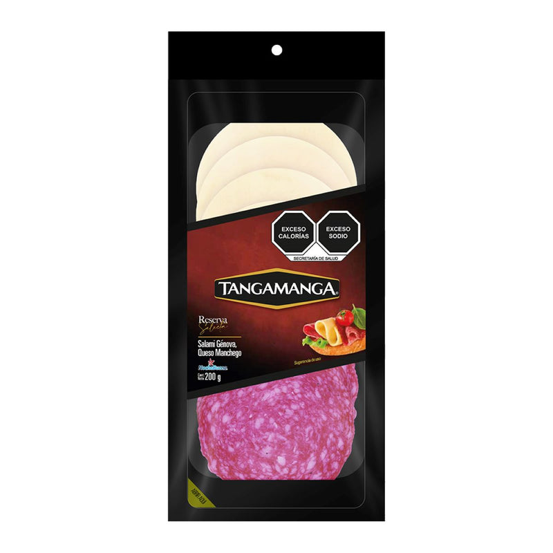 Salami y Queso Manchego Tangamanga 200 g