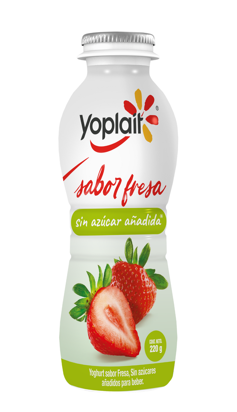 Yoghurt Bebible Sin Azúcar Fresa Yoplait 220 g