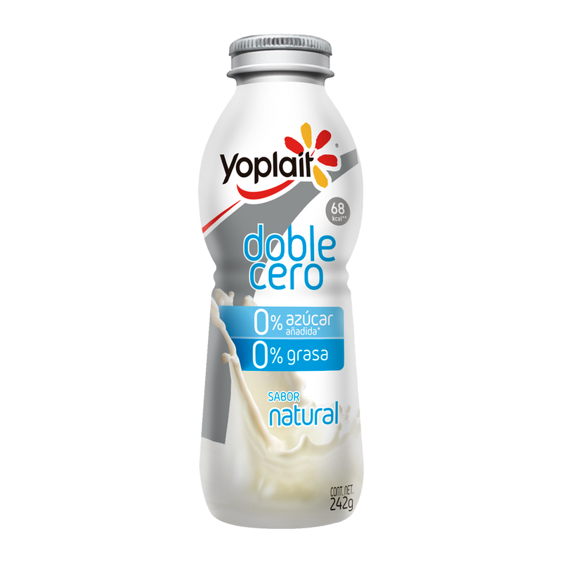 Yoghurt Doble Cero Bebible Natural Yoplait 242 g