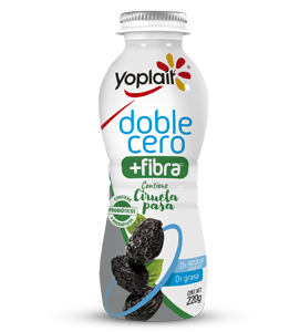 Yoghurt Doble Cero + Fibra Bebible Ciruela Yoplait 220 g
