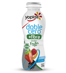 Yoghurt Doble Cero + Fibra Bebible Frutos Rojos Yoplait 220 g