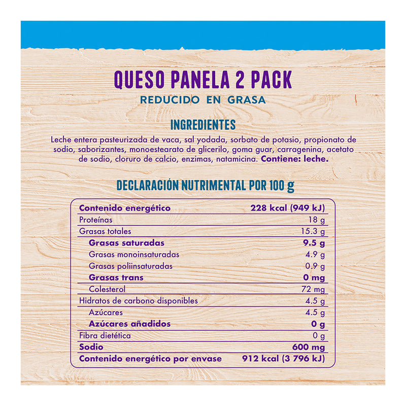 Queso Panela Reducido En Grasa FUD 400 g