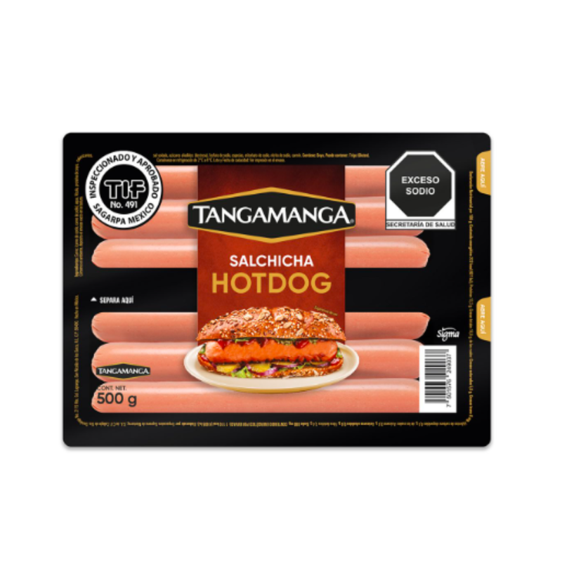 Salchicha Hot Dog Tangamanga 500 g