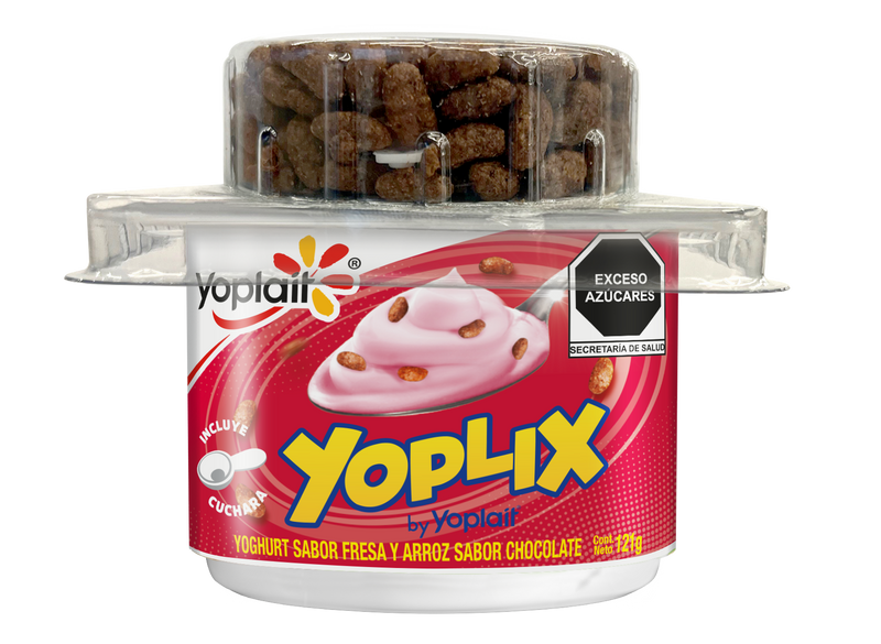 Yoghurt Yoplix Batido De Fresa Con Arroz De Chocolate Yoplait 121 g