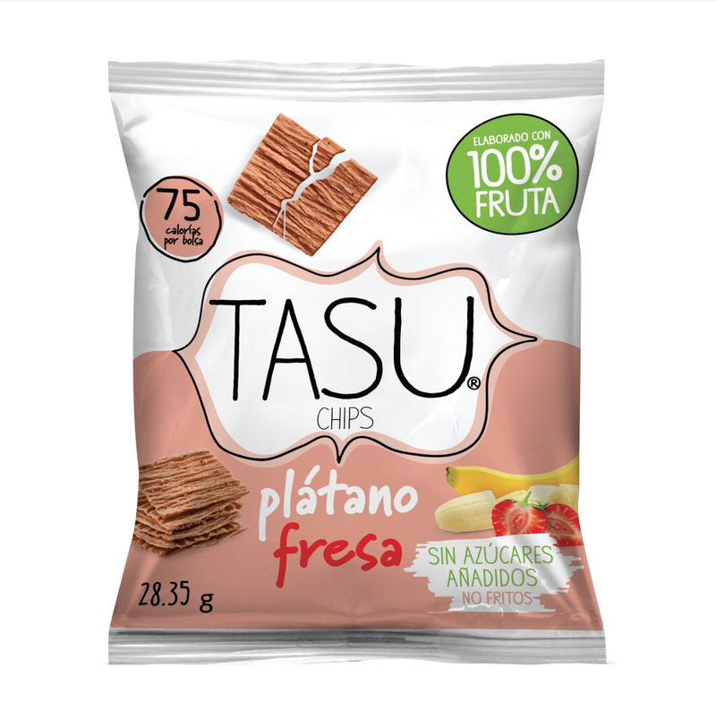 3 x 1 Chips de Plátano - Fresa Deshidratado TASU 28 g
