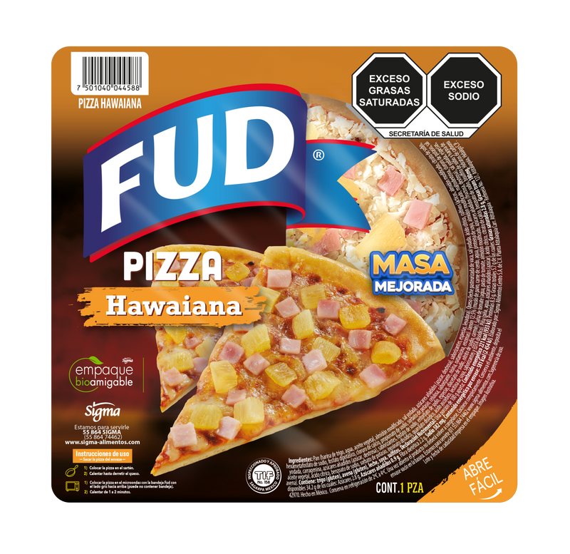 Pizza Hawaiana Individual FUD 263 g