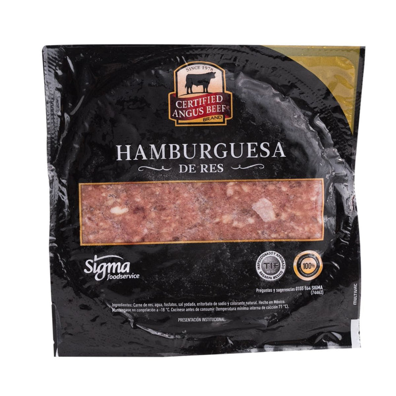 Hamburguesas Certified Angus Beef 4oz 10 Piezas de 113 g c/u (1.13 kg)