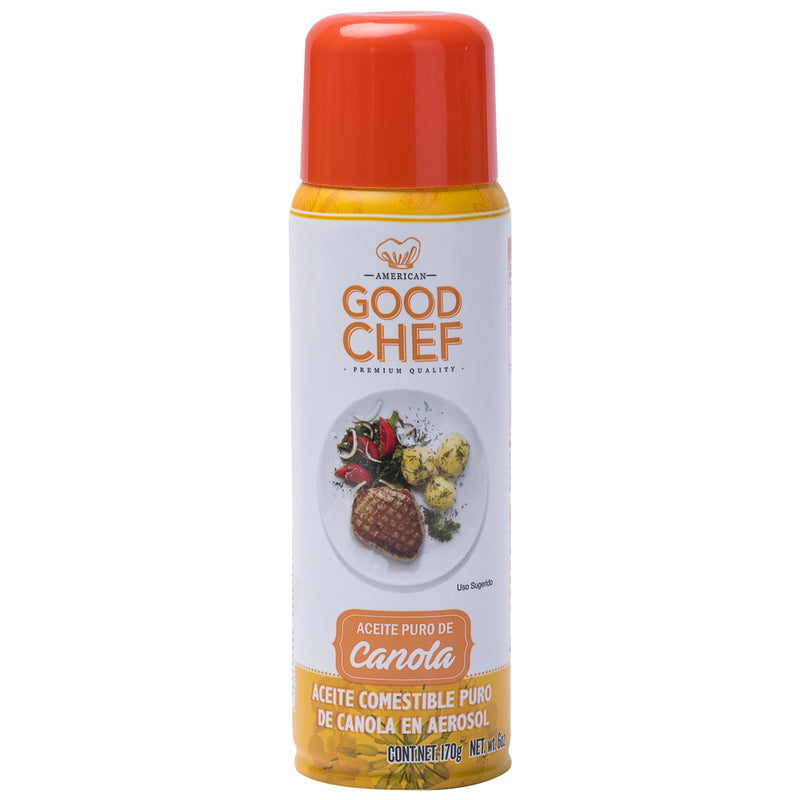 Aceite Aerosol Canola Good Chef 170 g