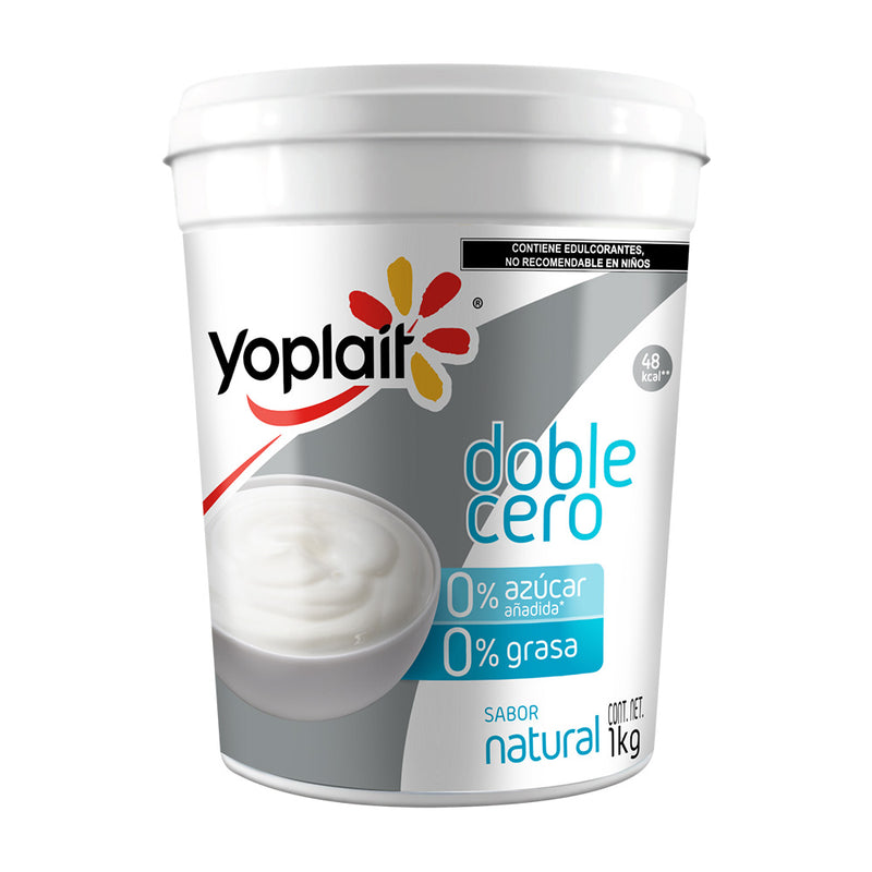 Yogurt Batido Doble Cero Natural Yoplait 1 kg