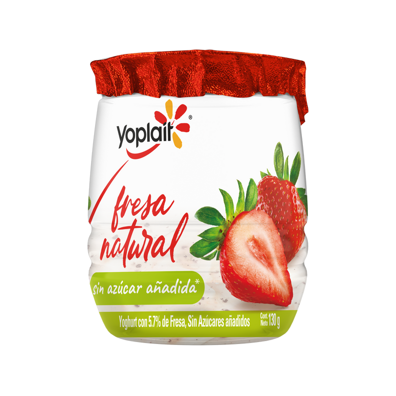 Yoghurt Batido Sin Azúcar Fresa Yoplait 130 g