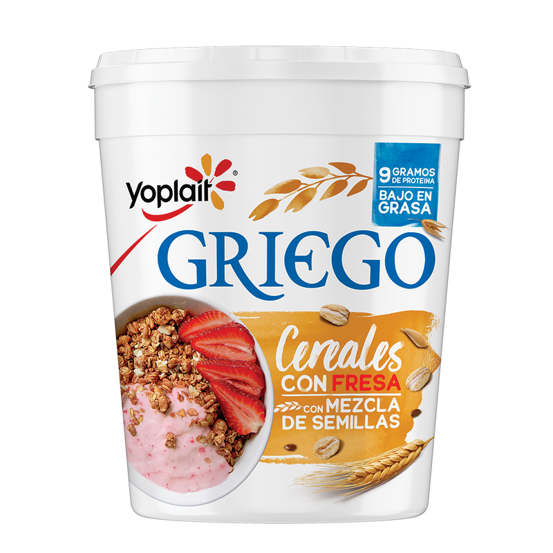 Yoghurt Griego Yoplait Cereales Fresa 1 kg