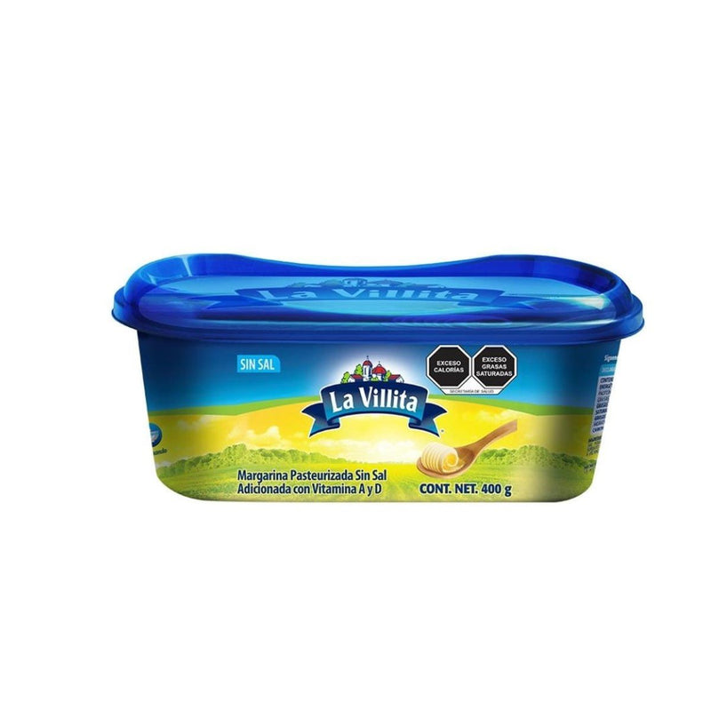 Margarina Untable sin Sal La Villita 400 g