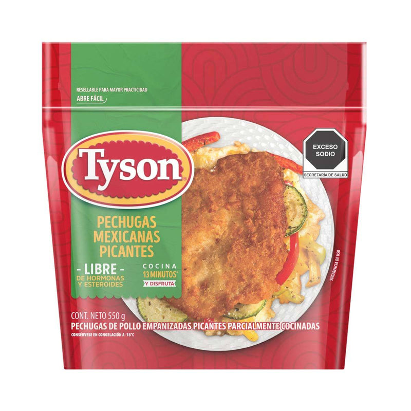 Pechuga de Pollo Mexicana Picantes Tyson 550 g