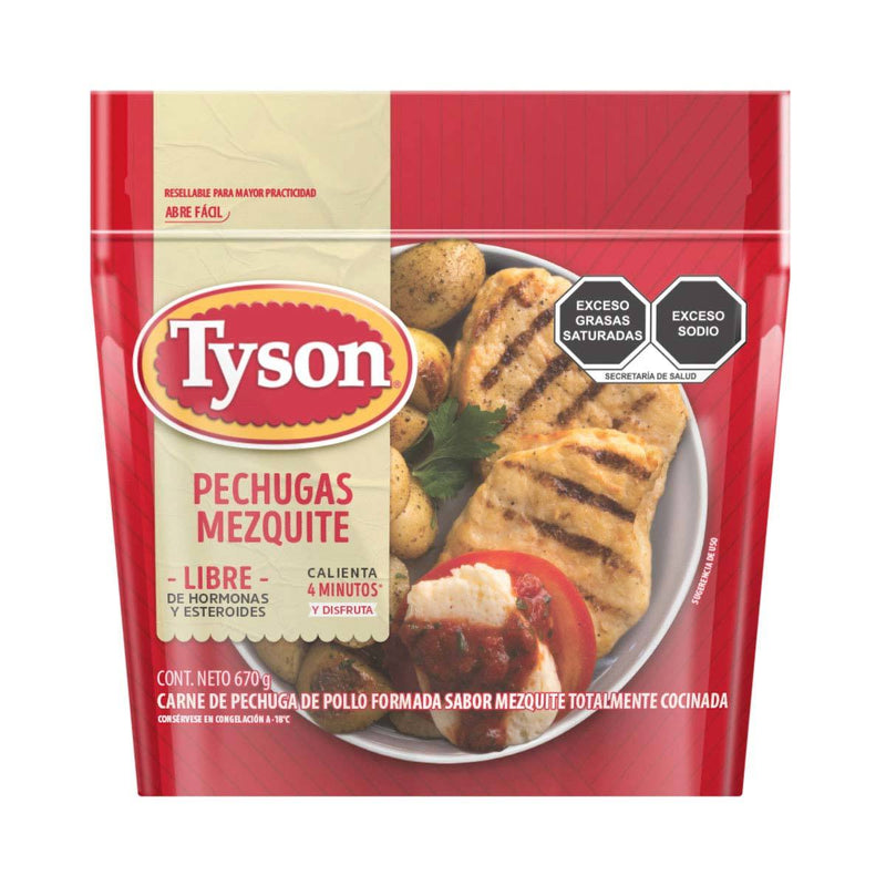 Pechuga de Pollo Mezquite Tyson 670 g