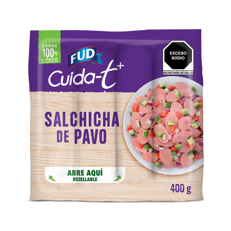 Salchicha de Pavo FUD Cuidat+ 400 g