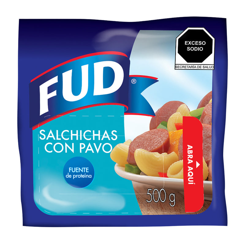 Salchicha con Pavo FUD 500 g